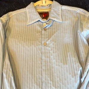 Men’s EQ light blue dress shirt